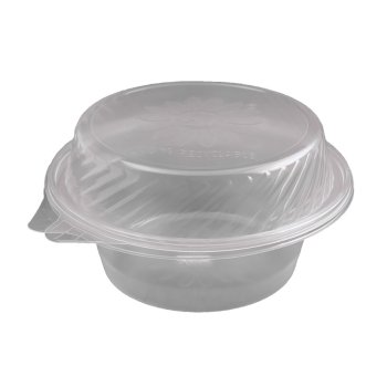 100 Stk. Salatschalen klar mit Domdeckel 2200 ml